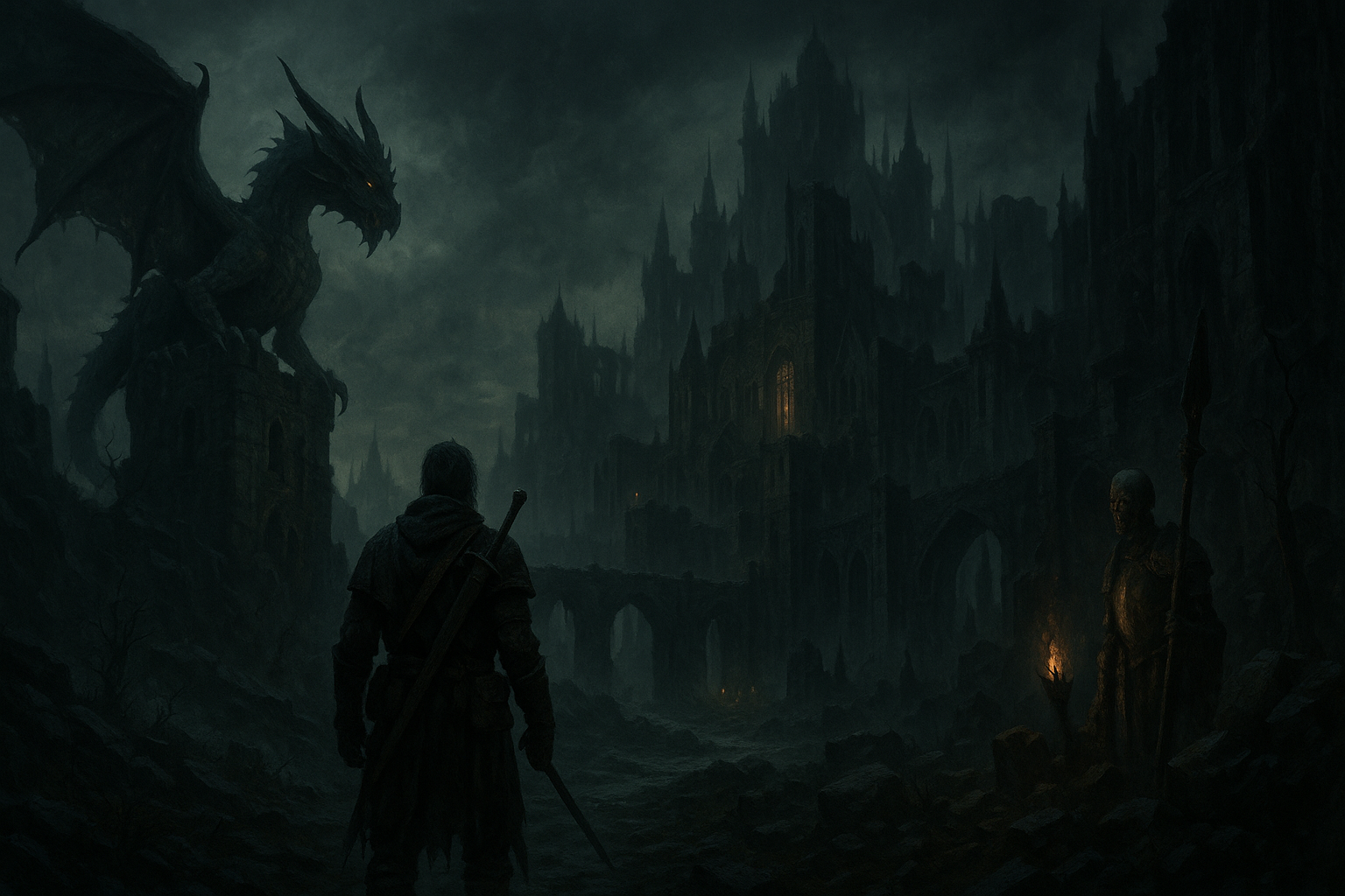 Epic fantasy landscape