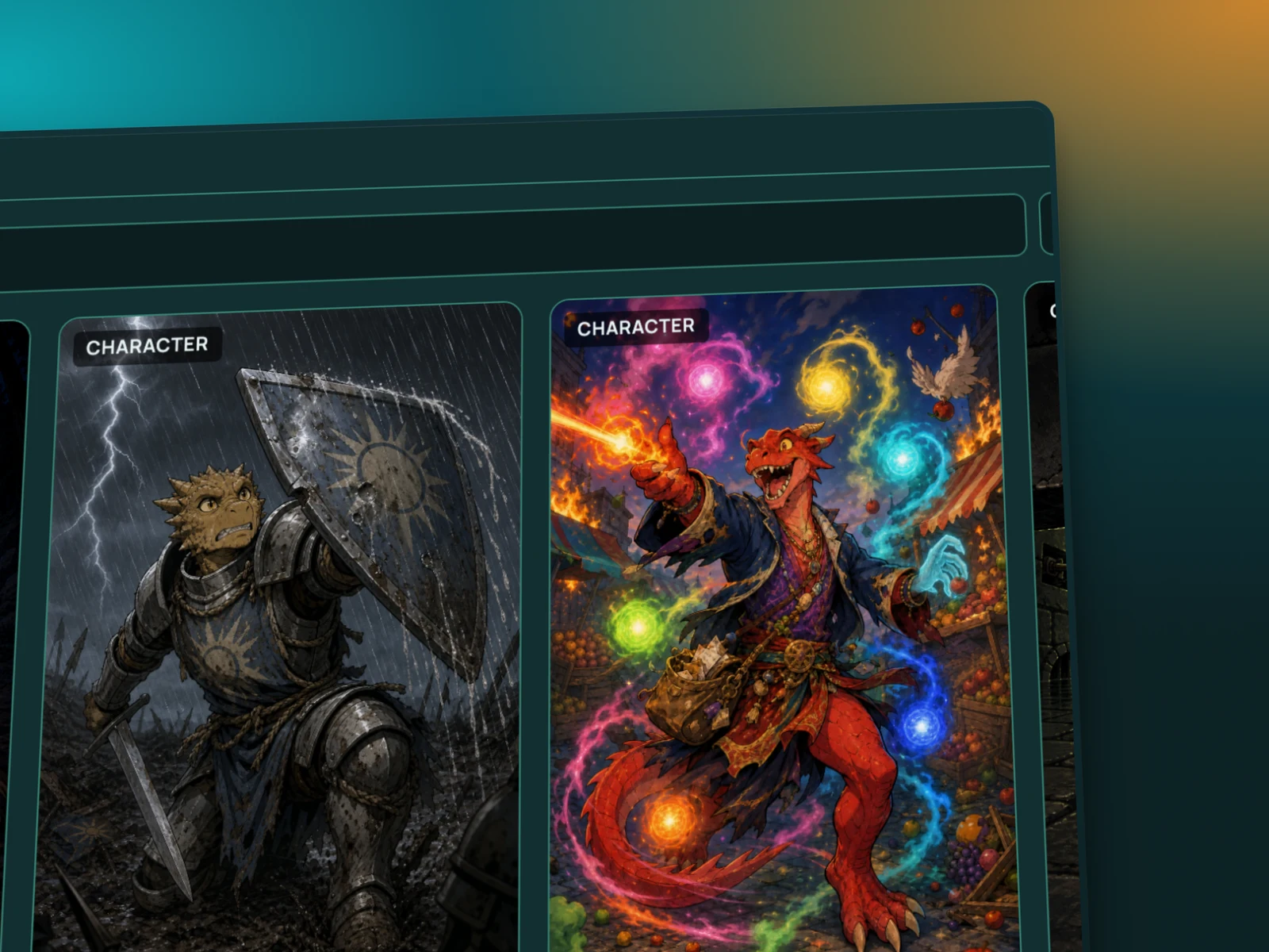 Further down the RollQuest marketplace, shown at an angle, with more packs and assets on offer