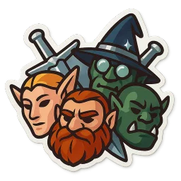 The Many Faces sticker